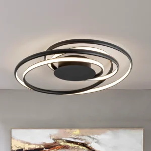 Devolución Gratuita Plafón Schuller Danza LED negro 3000K Ø64cm