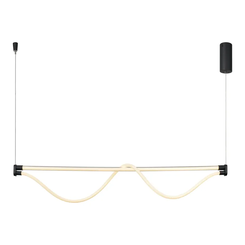 Última Versión Mantra Fugaz Lámpara de techo colgante LED negro 8951
