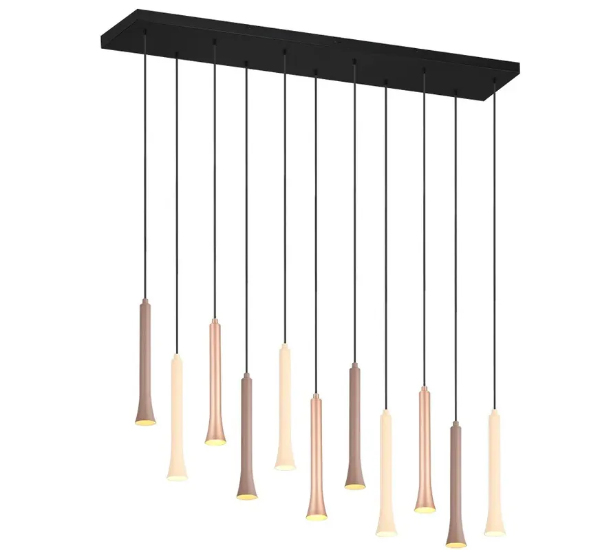 Trio Fiato Lámpara de techo colgante 11 luces 33W regulable 352011117 Bestseller